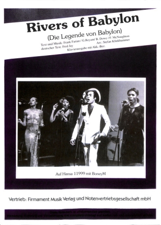 Rivers of Babylon: Einzelausgabe Gesang und Klavier