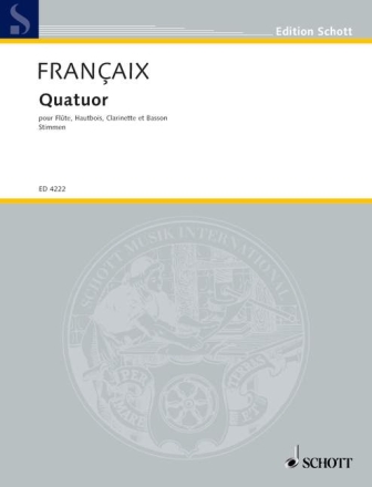 Quartett f�r Fl�te, Oboe, Klarinette und Fagott Stimmen