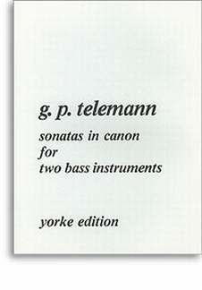 Sonatas in Canon vol.1 for 2 bass INSTRUMENTS