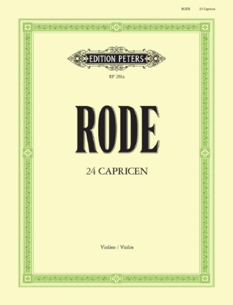 24 Capricen f�r Violine