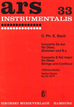 Konzert Es-Dur f�r Oboe und Streicher Partitur,  Archivkopie