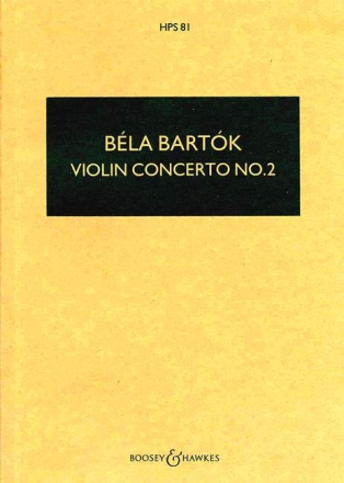 Concerto no.2 for violin and orchestra study score