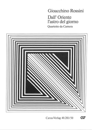 DALL'ORIENTE L'ASTRO DEL GIORNO QUARTETTO DA CAMERA SOPRANO, PARTITUR (IT)