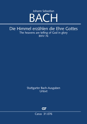 Die Himmel erz�hlen die Ehre Gottes Kantate Nr.76 BWV76 Studienpartitur (dt/en)