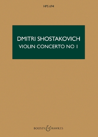 Violin Concerto No.1 op.77 for violin and orchestra study score