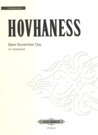 Bare November Day op.210 for harpsichord (organ, clavichord, piano)