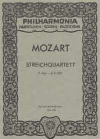 STREICHQUARTETT NO. 23 (10) F DUR, KOECHEL NO. 590 Studienpartitur