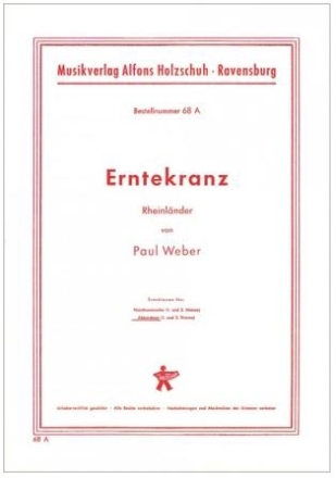 Erntekranz Rheinl�nder f�r Akkordeon (mit 2. Stimme)