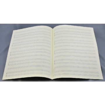 Notenpapier Quart-Format hoch 5x3 Systeme 27x34 cm ohne Hilfslinien Systeme Solo-Klavier (5 B�gen)