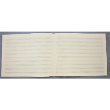 Notenpapier Quart-Format quer 10 Systeme 34x27 cm (5 B�gen)