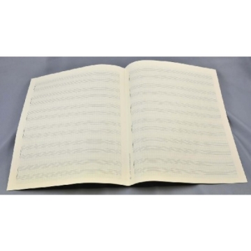 Notenpapier Quart-Format hoch 6x2 Systeme 27x34 cm mit Hilfslinien Klavier-Solo (5 B�gen)