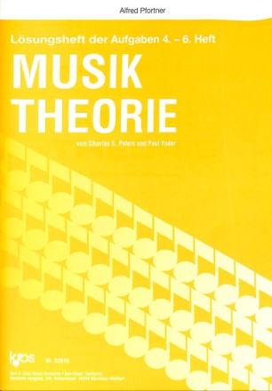 Musiktheorie L�sungsheft der Aufgaben 4.-6. Heft