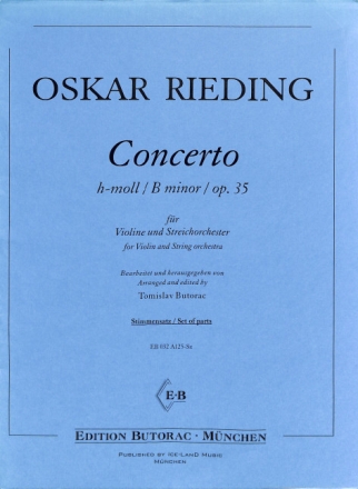 Concerto h-Moll op.35 f�r Violine und Streichorchester Stimmensatz (Vl solo und 5-5-3-5)