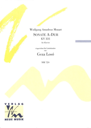 Sonate A-Dur KV331 f�r Linksh�nder eingerichtet, f�r Klavier