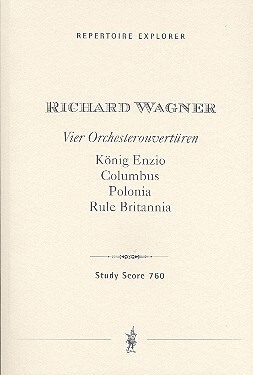 4 Orchester-Ouvert�ren f�r Orchester Studienpartitur