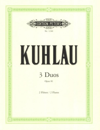 3 Duos op.81 f�r 2 Fl�ten Stimmen