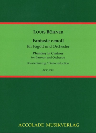 Fantasie c-Moll op.1 f�r Violoncello (Fagott) und Orchester f�r Violoncello (Fagott) und Klavier