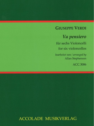 Va pensiero: f�r 6 Violoncelli Partitur und Stimmen