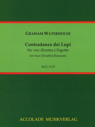 Contradanza dei lupi f�r 4 Fagotte (Kontrafagotte) Partitur und Stimmen