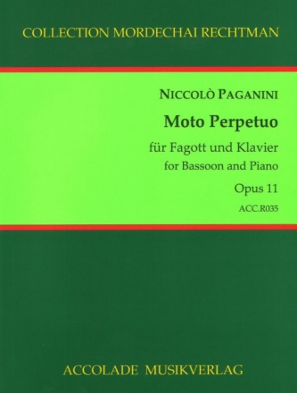 Moto perpetuo op.11 f�r Fagott und Klavier