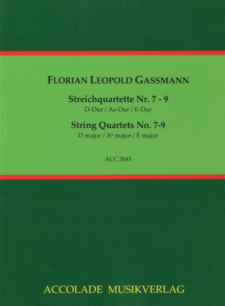 Streichquartette Nr.7-9 Partitur und Stimmen