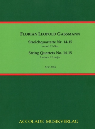 Streichquartette Nr.14-15 Partitur und Stimmen