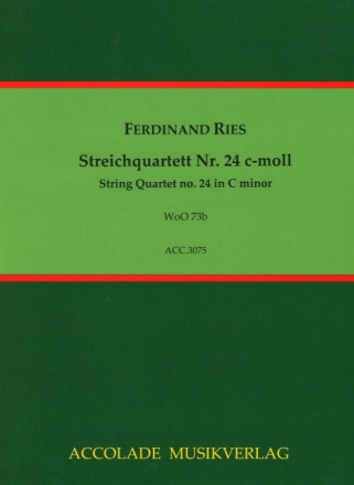 Streichquartett c-Moll Nr.24 WoO73b Partitur und Stimmen