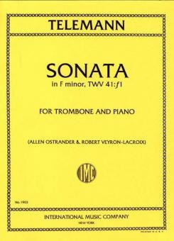 Sonata f minor, TWV 41:f1 for trombone and piano
