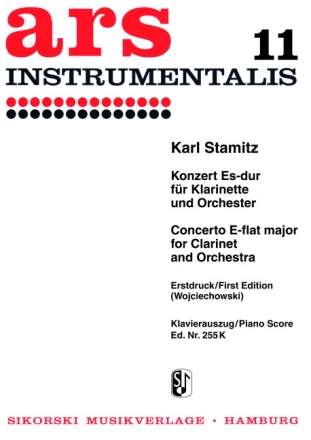 Konzert Es-Dur f�r Klarinette und Orchester f�r Klarinette und Klavier