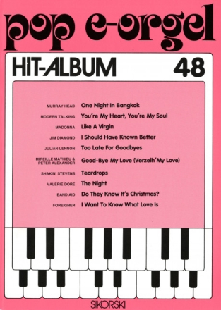 Pop E-Orgel Hit-Album Band 48