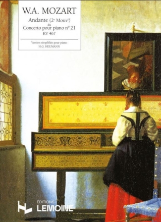 Andante du concerto pour piano no.21 KV467 pour piano Heumann, Hans-G�nther, arr.