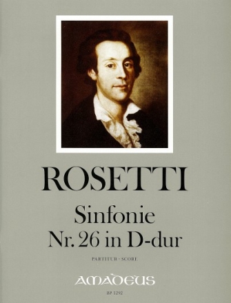 Sinfonie  D-Dur Nr.26 f�r Orchester Partitur Partitur