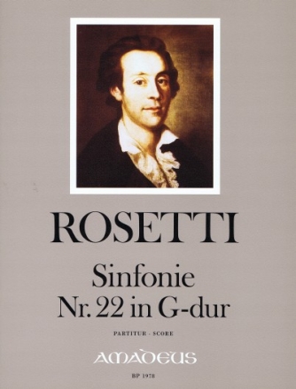 Sinfonie G-Dur Nr.22 f�r Orchester Partitur