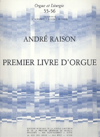 Premier Livre d'orgue pour orgue