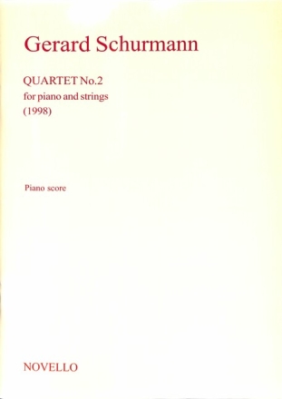 Quartet No.2 for Violin, Viola, VIOLONCELLO AND PIANO score and parts