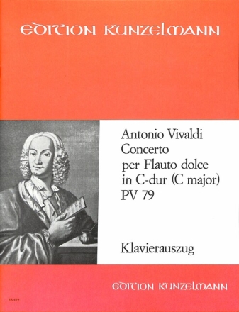 Concerto C-Dur RV79 op.44,11 f�r Blockfl�te und Streichorchester f�r Blockfl�te und Klavier