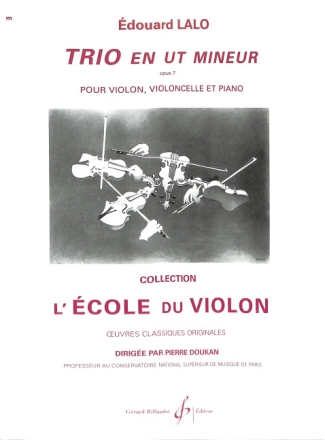 Trio ut mineur op.7 pour violon, violoncelle et piano parties