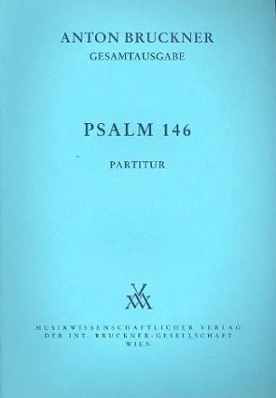 Psalm 146 f�r Chor und Orchester Partitur