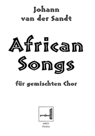 African Songs Band 1 f�r gem Chor a cappella Partitur