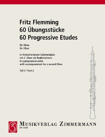 60 �bungsst�cke Band 2 f�r Oboe mit 2. Oboe als Begleitstimme