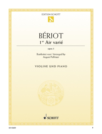 Premier air varie op.1 f�r Violine und Klavier