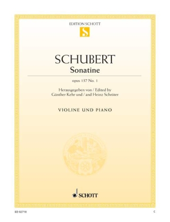 Sonatine op.137,1 f�r Violine und Klavier