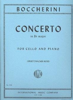 Concerto b flat major for violoncello and orchestra for cello and piano