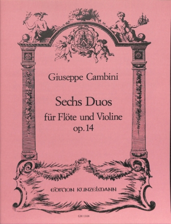 6 Duos op.14 f�r Fl�te und Violine Stimmen