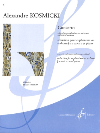 Concerto pour euphonium (saxhorn en sib ou ut) et orchestre d'harmonie pour euphonium pour euphonium (saxhorn en sib ou ut) et piano