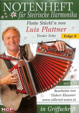 Flotte St�ckl'n Band 2 (+CD) f�r steirische Harmonika in Griffschrift