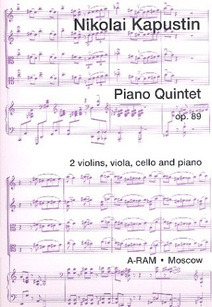 Quintet op.89 for piano, 2 violins, viola and Violoncello parts