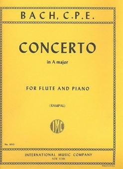 Concerto a major for flute and piano