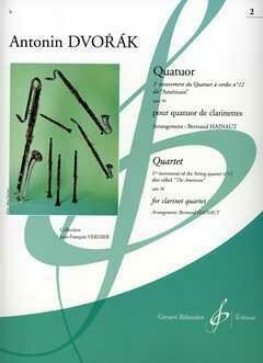 Quatuor � cordes no.12 op.96 (2e movement) pour 3 clarinettes et clarinette basse partition et parties