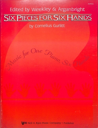 Six Pieces for piano 6 hands score
